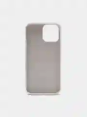 Белый силиконовый защитный чехол для iPhone 13 с закрытым низом
