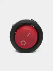 Переключатель клавишный круглый, красный KCD1-101-8-C3