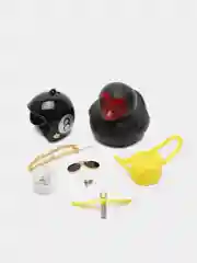 Бронзовый утка в шлеме в машину, с креплением для велосипеда