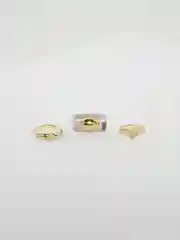 Золотой кольца женские в наборе, 3 штуки