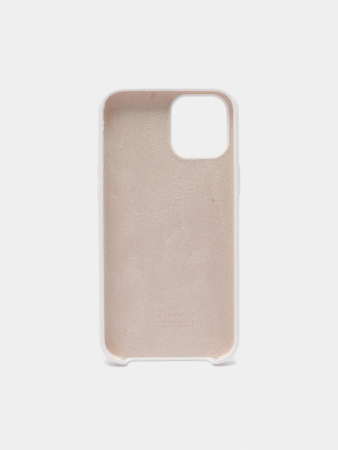 Белый силиконовый защитный чехол iphone 12 Pro Max