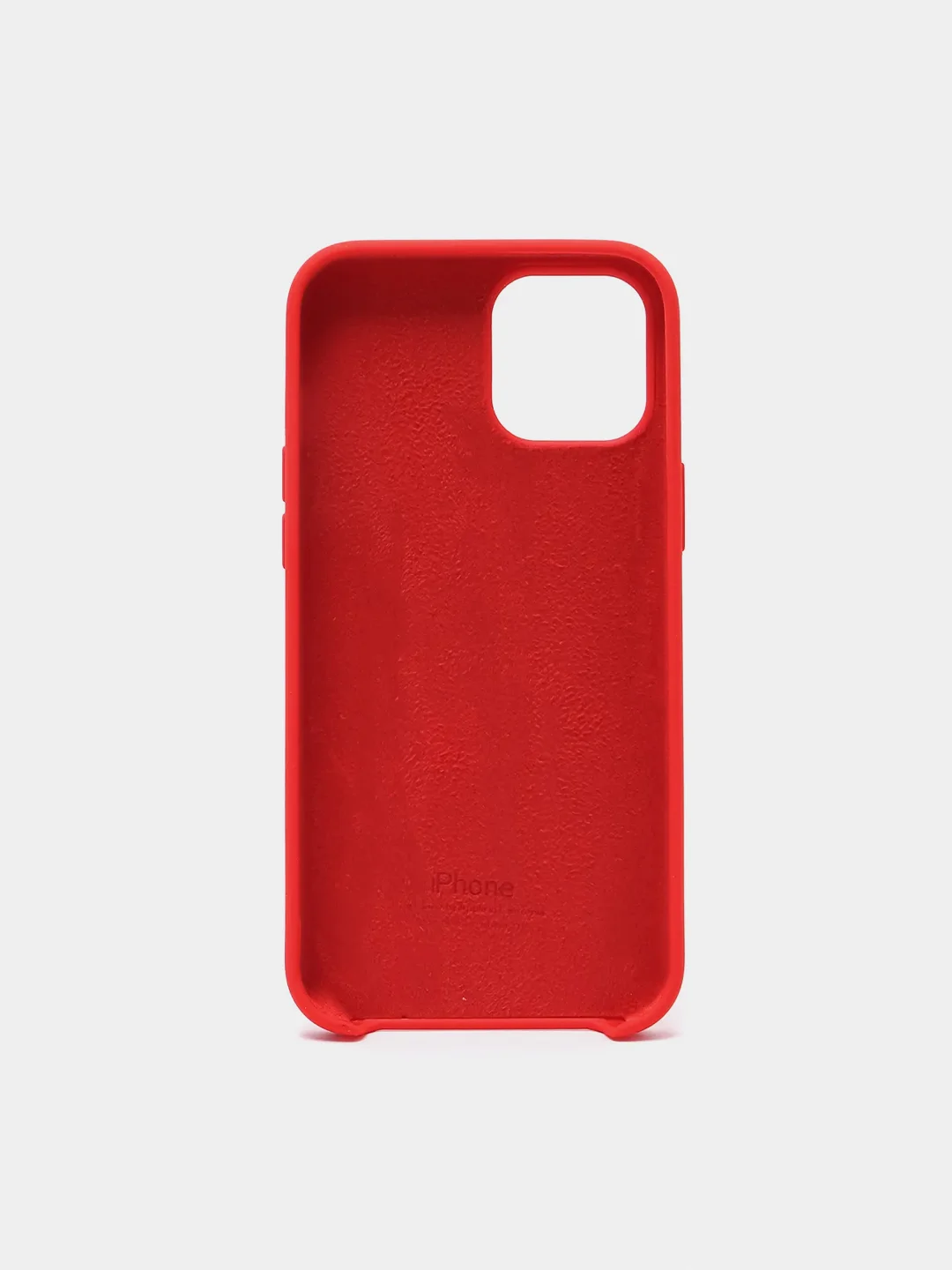 Красный силиконовый защитный чехол iphone 12 Pro Max