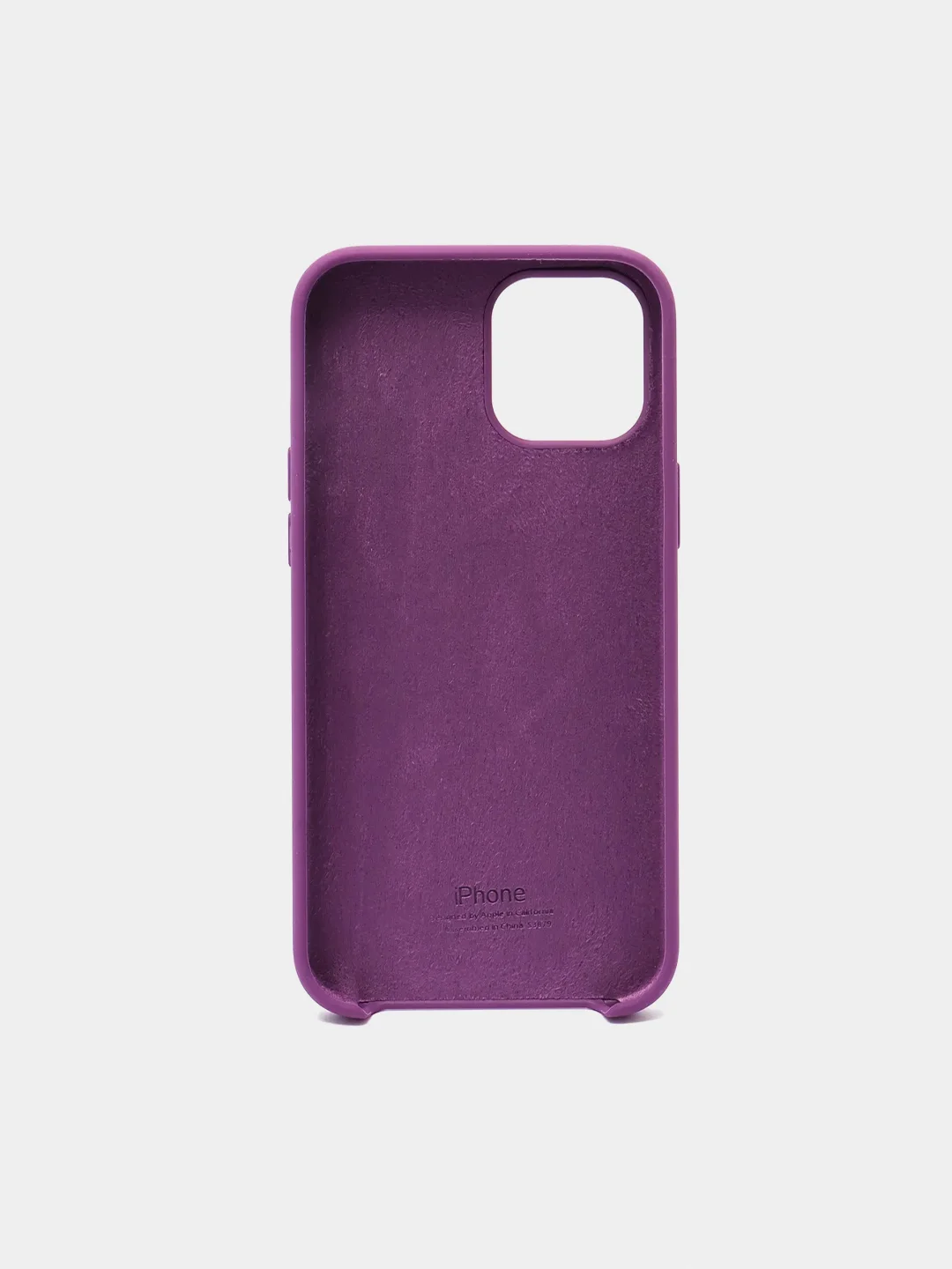 Сиреневый силиконовый защитный чехол iphone 12 Pro Max