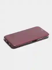 Багровый чехол - книжка для Huawei Y5 2019/Y7 2019/P Smart/P30/P30 Pro/P40/P40 Lite, магнитный