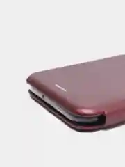 Багровый чехол - книжка для Huawei Y5 2019/Y7 2019/P Smart/P30/P30 Pro/P40/P40 Lite, магнитный