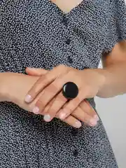 Кольцо женское, круглое, безразмерное