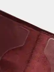 Тёмно-бордовый обложка для паспорта из натуральной кожи