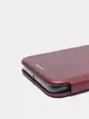 Багровый чехол - книжка для Huawei Y5 2019/Y7 2019/P Smart/P30/P30 Pro/P40/P40 Lite, магнитный