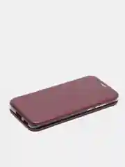 Багровый чехол - книжка для Huawei Y5 2019/Y7 2019/P Smart/P30/P30 Pro/P40/P40 Lite, магнитный