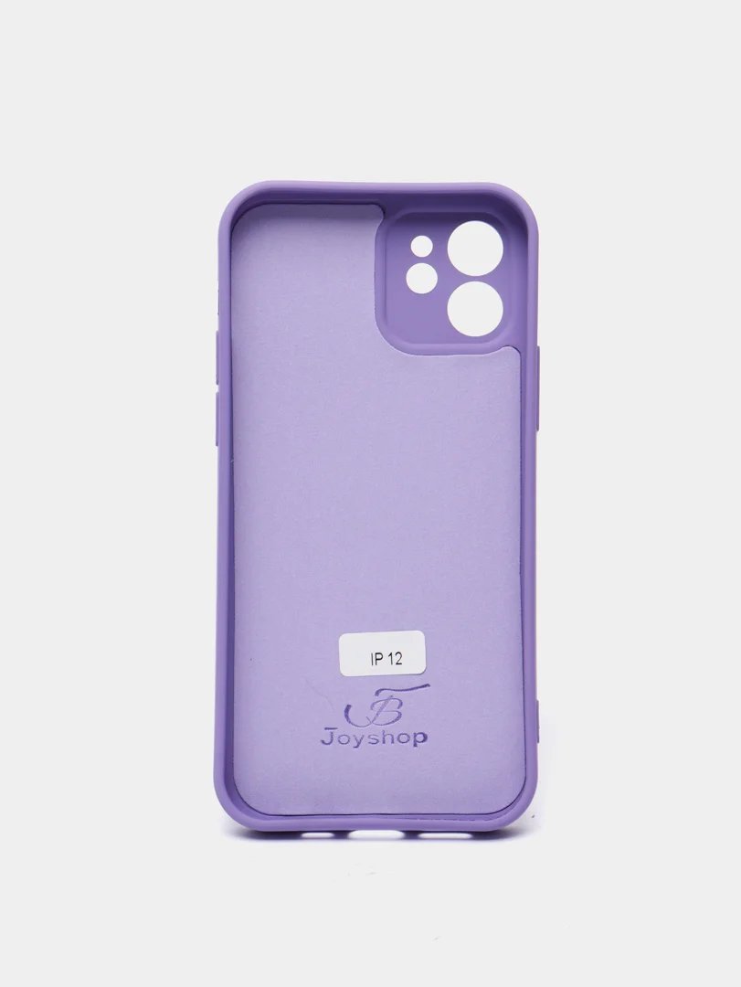 Пурпурный чехол для iPhone 11, 12 с бархатной подкладкой с картинкой / рисунком