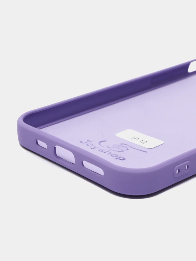 Пурпурный чехол для iPhone 11, 12 с бархатной подкладкой с картинкой / рисунком