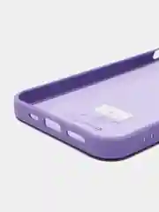 Пурпурный чехол для iPhone 11, 12 с бархатной подкладкой с картинкой / рисунком