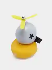 Белый утка в шлеме
