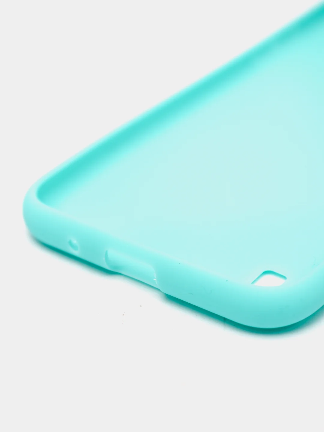 Бирюзовый чехол Samsung Galaxy A01 силиконовый