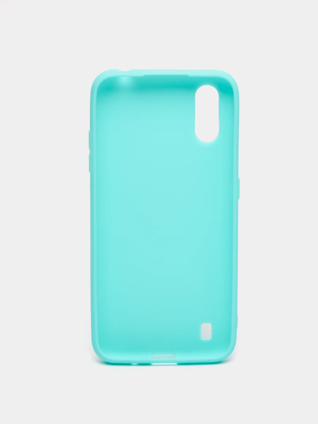 Бирюзовый чехол Samsung Galaxy A01 силиконовый