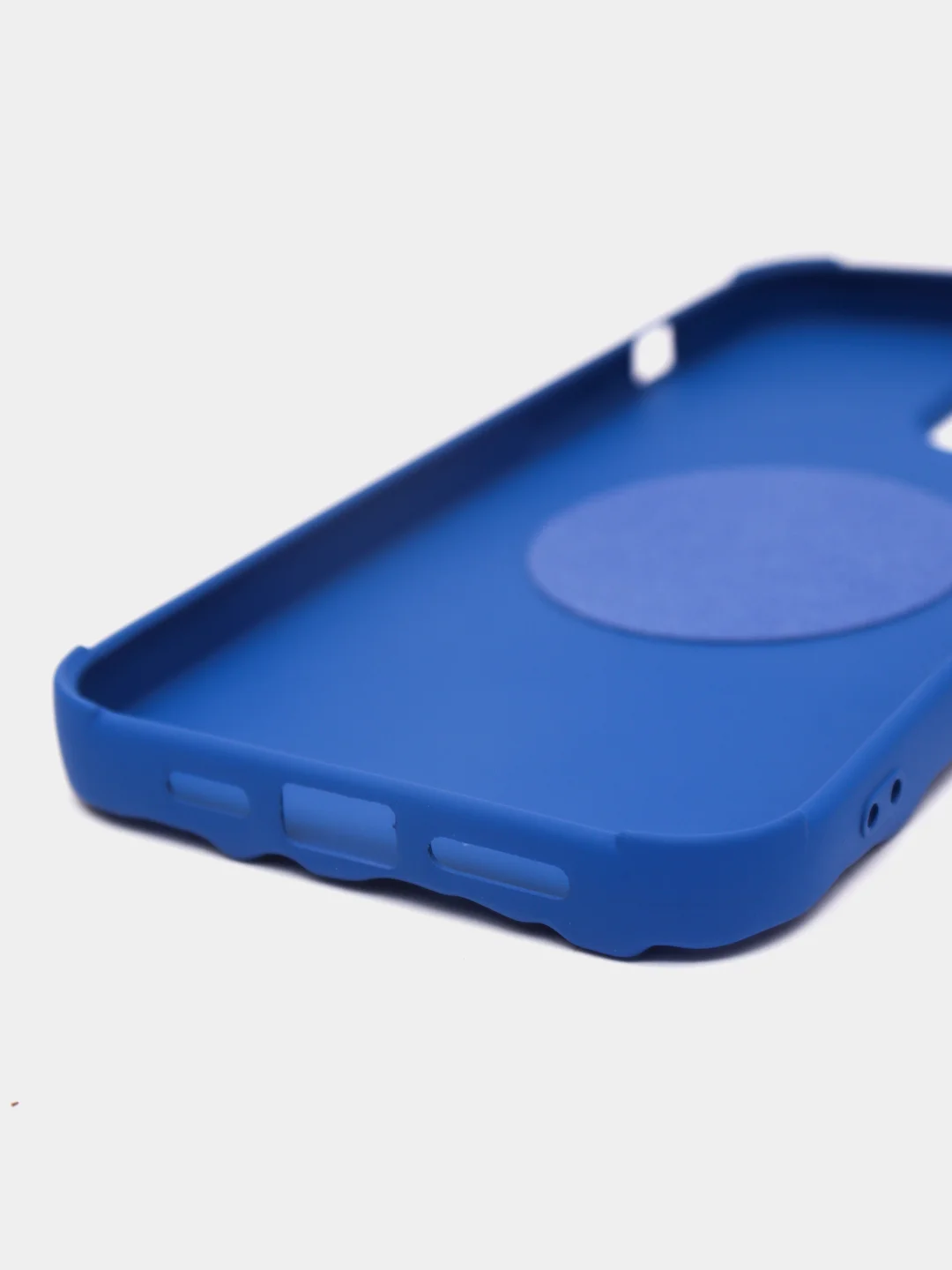 Синий чехол iPhone 13 / 13 Pro / 13 Pro Max 6.7" TPU, без логотипа, закрытый низ