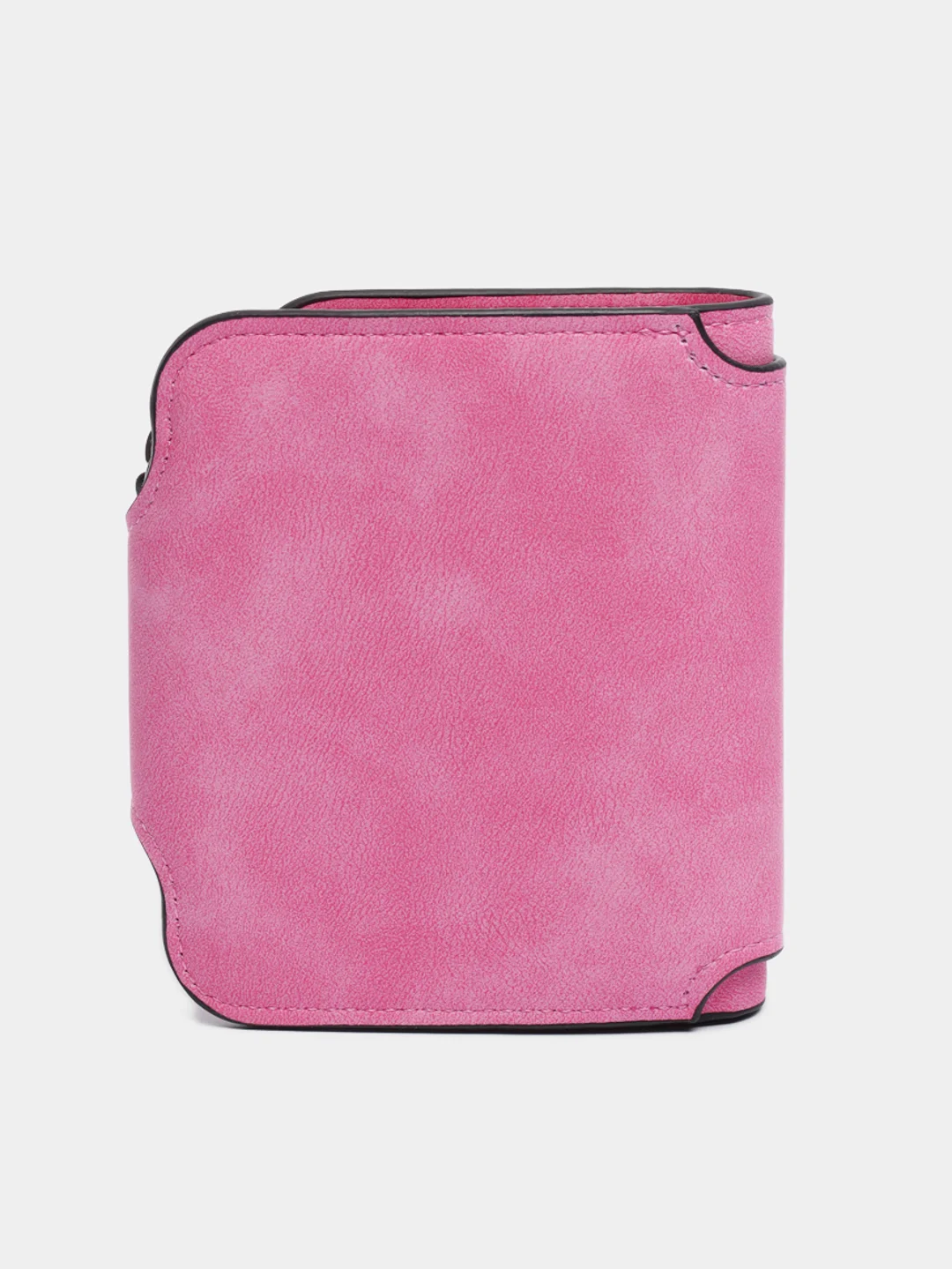 Фуксия женский кошелек Baellery mini из замшевой экокожи, 10 цветов