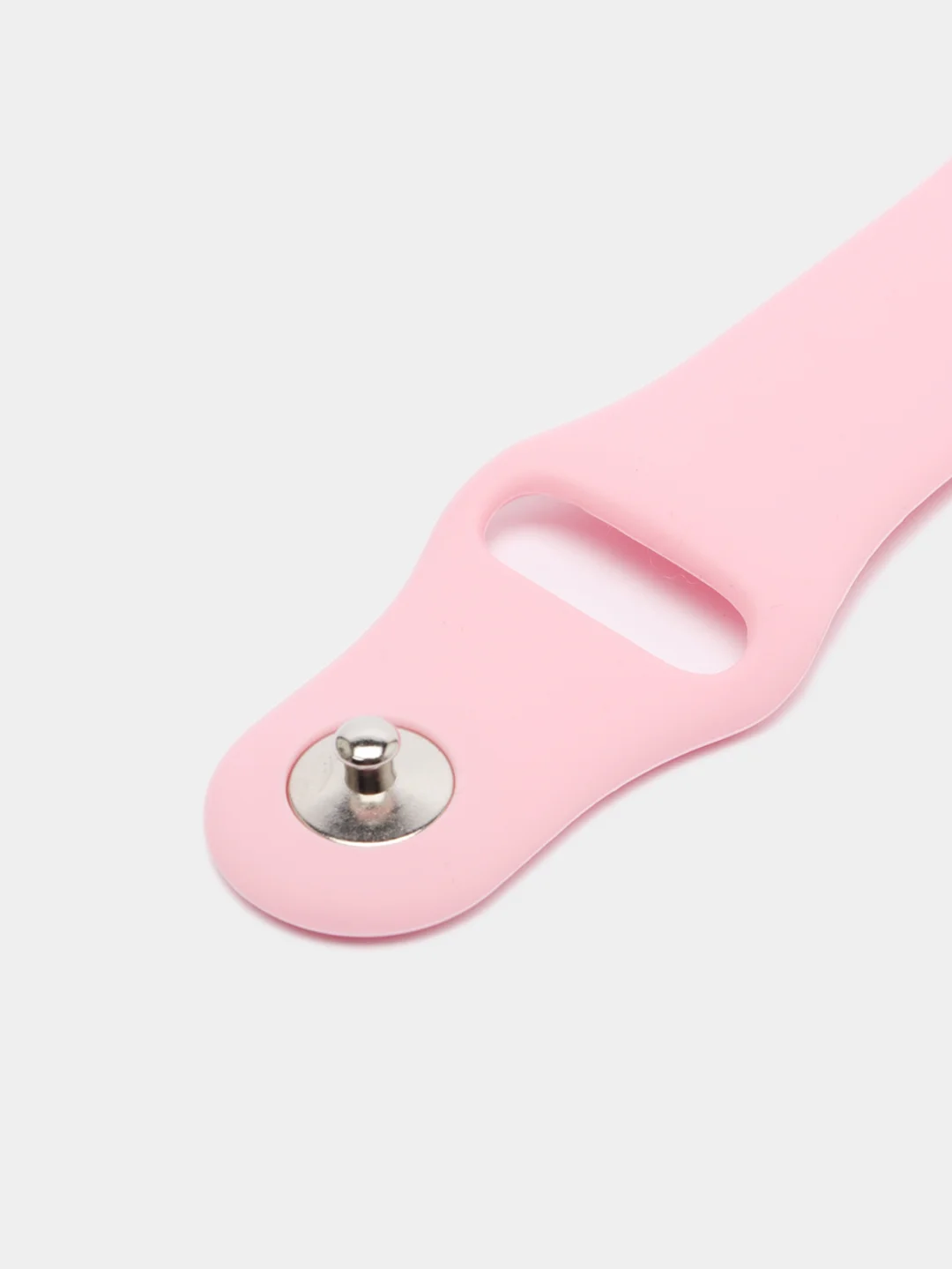 Розовый силиконовый ремешок для Xiaomi Amazfit Bip / Huawei / Samsung, 20 мм / 22 мм, с кнопкой