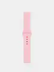Розовый силиконовый ремешок для Xiaomi Amazfit Bip / Huawei / Samsung, 20 мм / 22 мм, с кнопкой