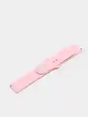 Розовый силиконовый ремешок для Xiaomi Amazfit Bip / Huawei / Samsung, 20 мм / 22 мм, с кнопкой