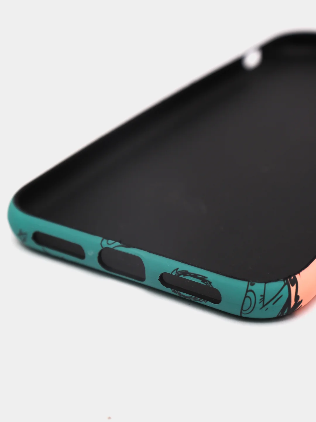 Оранжевый светящийся чехол-накладка LUXO для iPhone XR с флуоресцентным рисунком KAWS