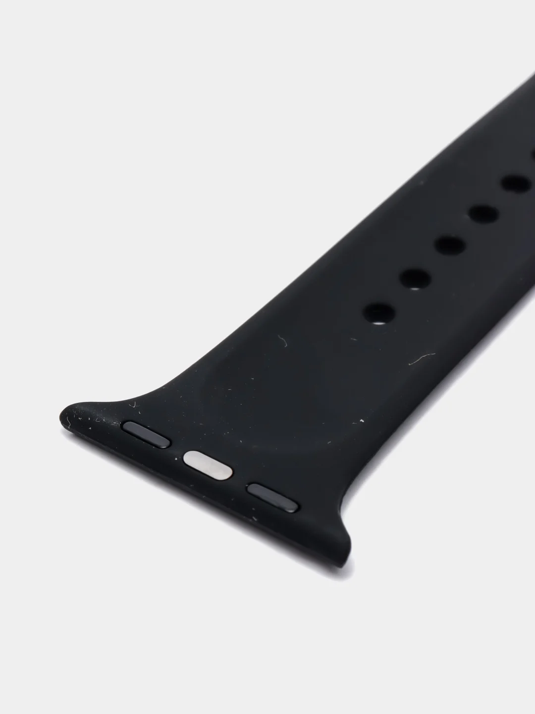 Черный силиконовый ремешок для Apple Watch   38/40 42/44