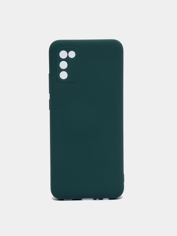 Чехол для Samsung A02S / A025F, силиконовый, противоударный, матовый, с бархатом внутри