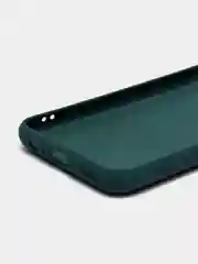 Зеленый чехол для Samsung A02S / A025F, силиконовый, противоударный, матовый, с бархатом внутри