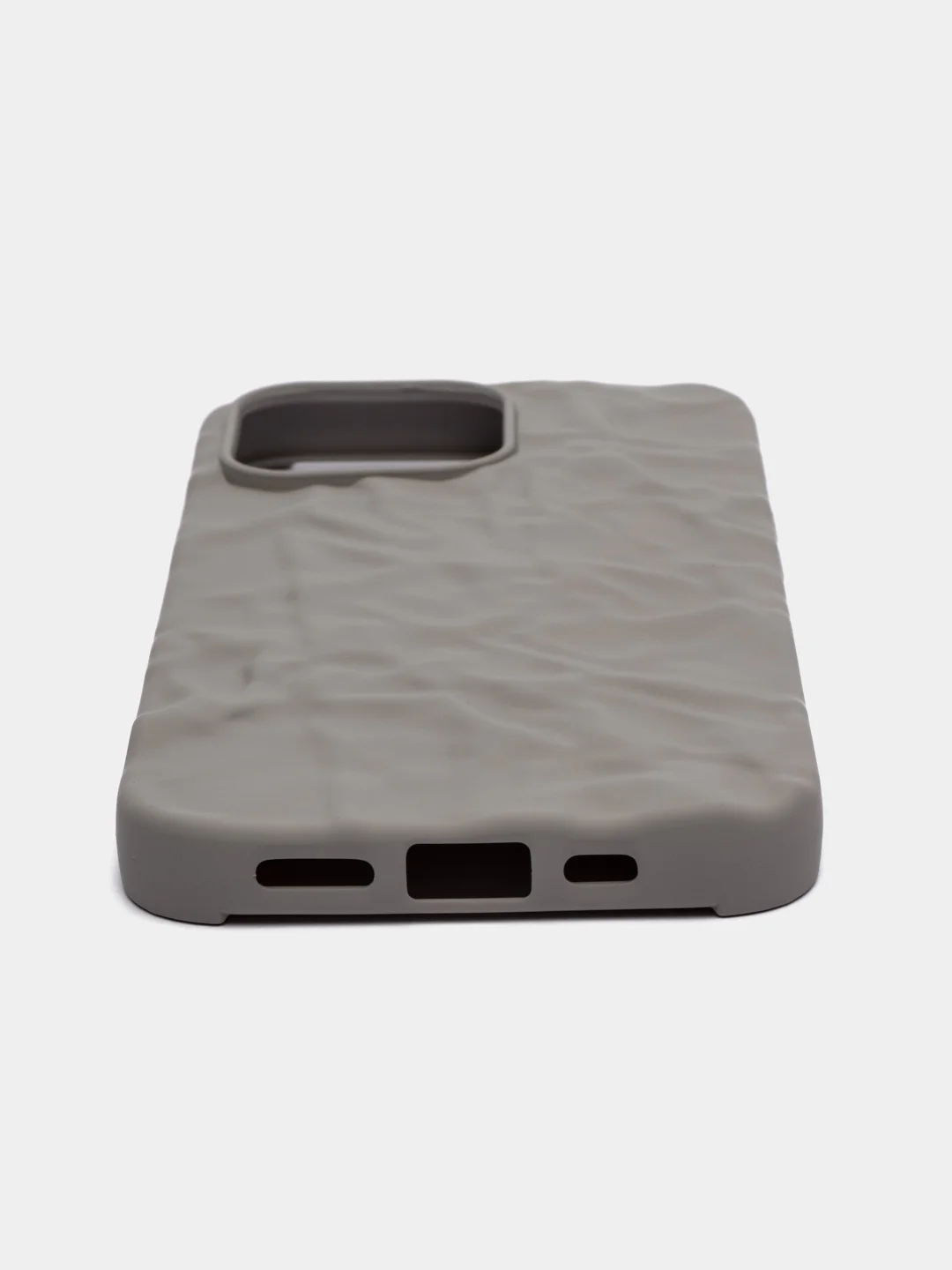 Серый чехол iPhone 13 / 13 Pro / 13 Pro Max 6.7" TPU, без логотипа, закрытый низ