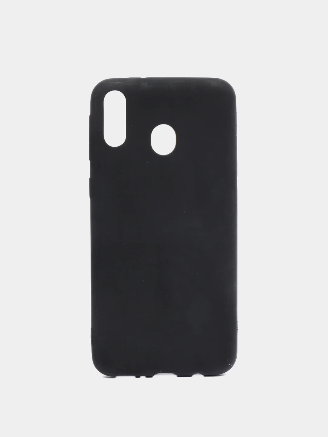 Накладка силиконовая матовая для Samsung Galaxy M20 (цвет=черный)