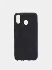 Накладка силиконовая матовая для Samsung Galaxy M20 (цвет=черный)