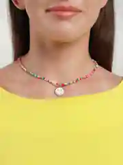 Угольный чокер/цепочка/ожерелье/колье из бисера на шею,разные цвета
