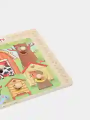 Игрушка деревянная рамка-вкладыш на выбор / "Кто где живет?" / "Специальный транспорт"
