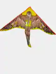 Коричневый воздушный змей с леской