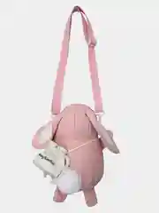 Розовый детский рюкзак заяц