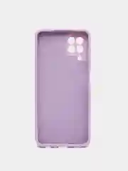Лавандовый чехол силиконовый с защитой камеры для Samsung A22, M22, M32 с бархатной подкладкой