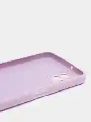 Лавандовый чехол силиконовый с защитой камеры для Samsung A22, M22, M32 с бархатной подкладкой