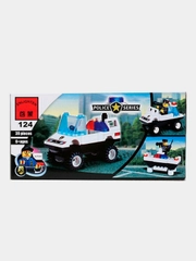 Конструктор Enlighten Brick "Полицейский автомобиль", 39 деталей