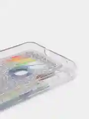 Коричневый чехол Samsung Galaxy A11, M11 (Самсунг Галакси А11, М11) переливающийся жидкий с блестками