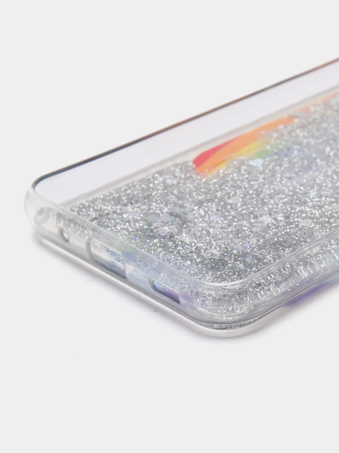 Коричневый чехол Samsung Galaxy A11, M11 (Самсунг Галакси А11, М11) переливающийся жидкий с блестками
