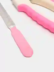 Розовый когтерез ножницы со стопором для кошек и собак с пилочкой /Кусачки (2 размера) /Когтерезка