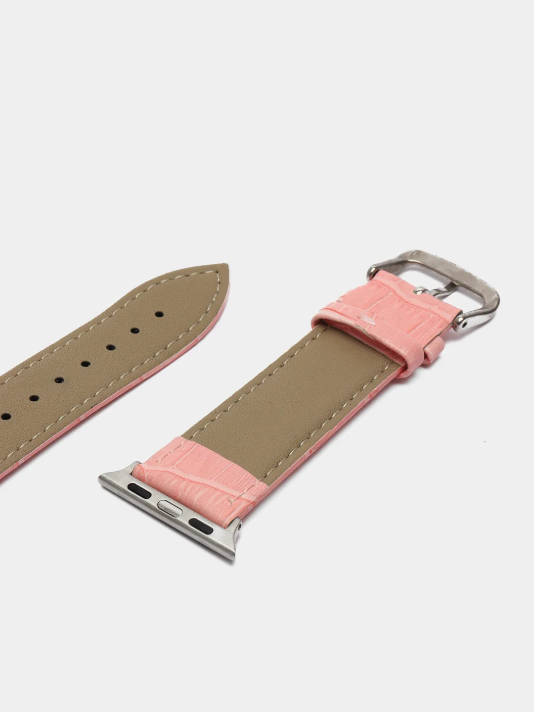 Розовый кожаный ремешок для Apple Watch