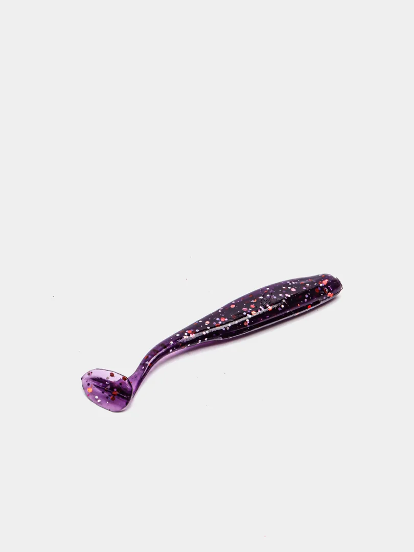 Фиолетовый силиконовая приманка виброхвост YAMAN PRO Plum blossom 3, 7 см
