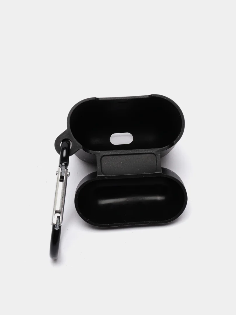 Черный силиконовый чехол для наушников Apple Airpods 1,2