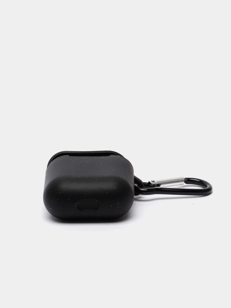 Черный силиконовый чехол для наушников Apple Airpods 1,2