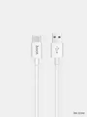 Белый кабель HOCO X23 (Type-C - USB), 1 метр