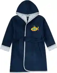 Голубой халат для мальчика махровый, банный, 3-6 лет (рост 98-116 см)
