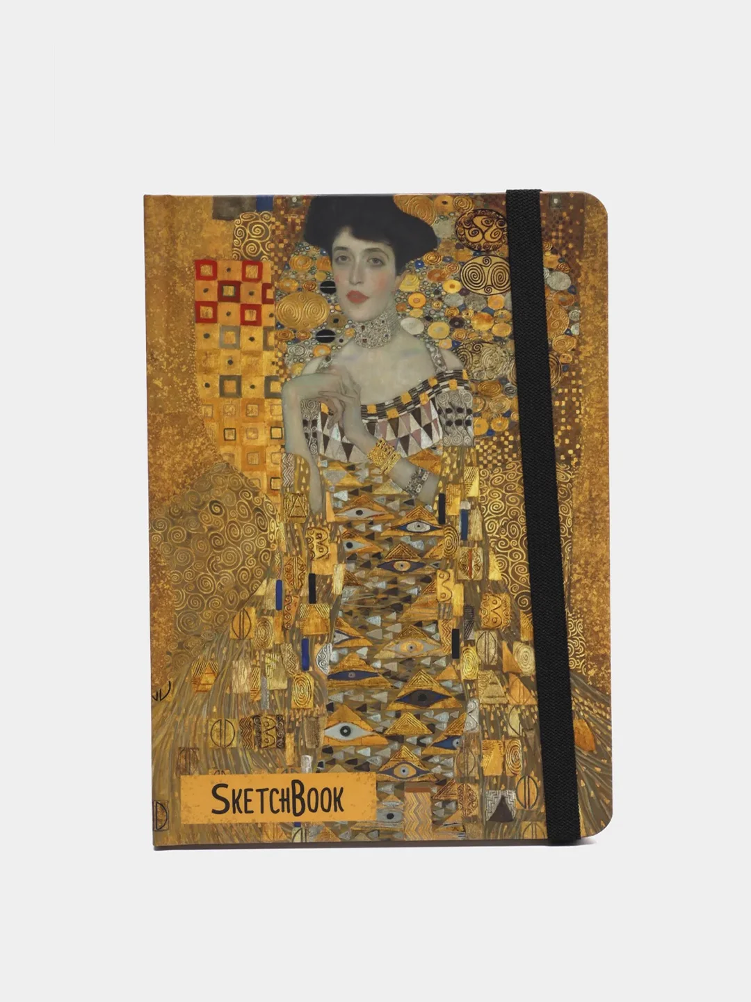 Тёмно-зелёный блокнот для зарисовок А5, с резинкой. Скетчбук 80 листов. Проф-Пресс