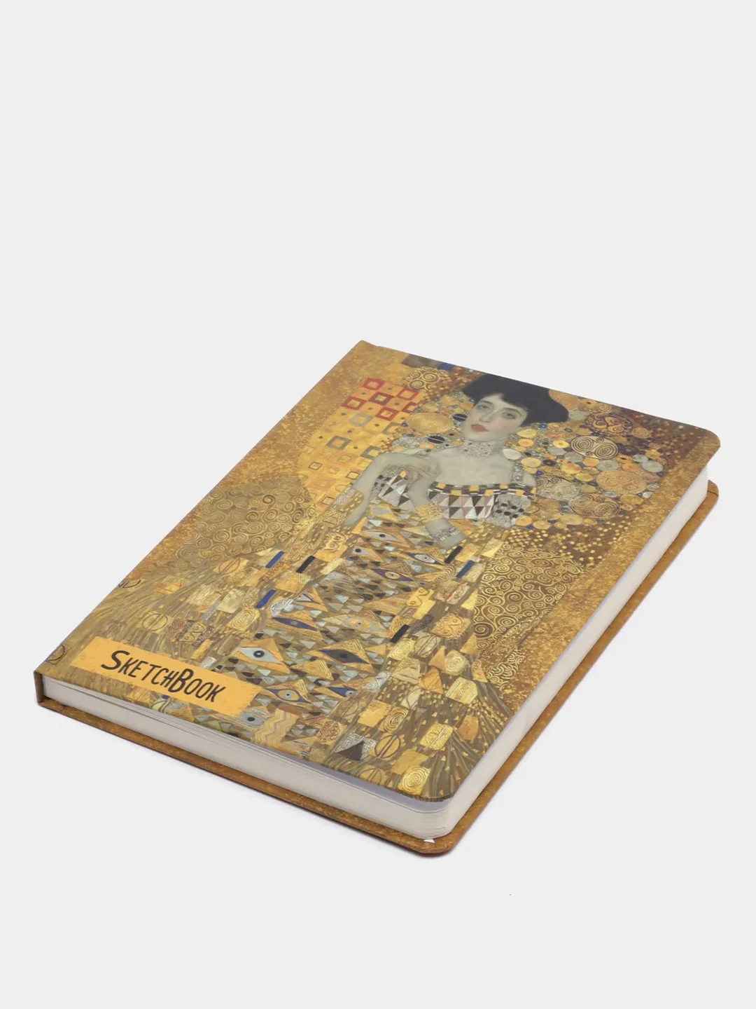 Тёмно-зелёный блокнот для зарисовок А5, с резинкой. Скетчбук 80 листов. Проф-Пресс