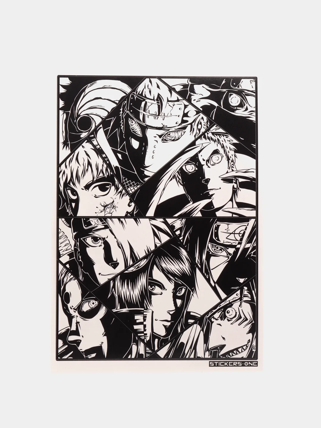 Стикерпак "Akatsuki Manga", чёрный